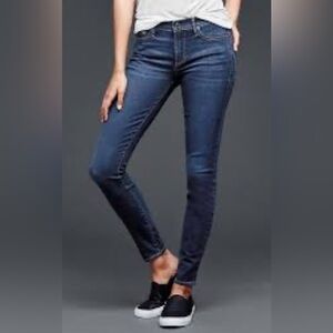 GAP 1969 Resolution Legging Skinny Jean Size 29T Tall Dark Indigo Blue EUC